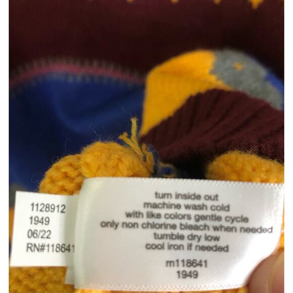 Lane Bryant Size 18/20 Multicolor Fair Isle Sweater Colorful Stripes Bright Bold - Picture 5 of 7